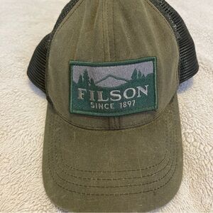 Filson Olive Green Trucker Cap Men’s